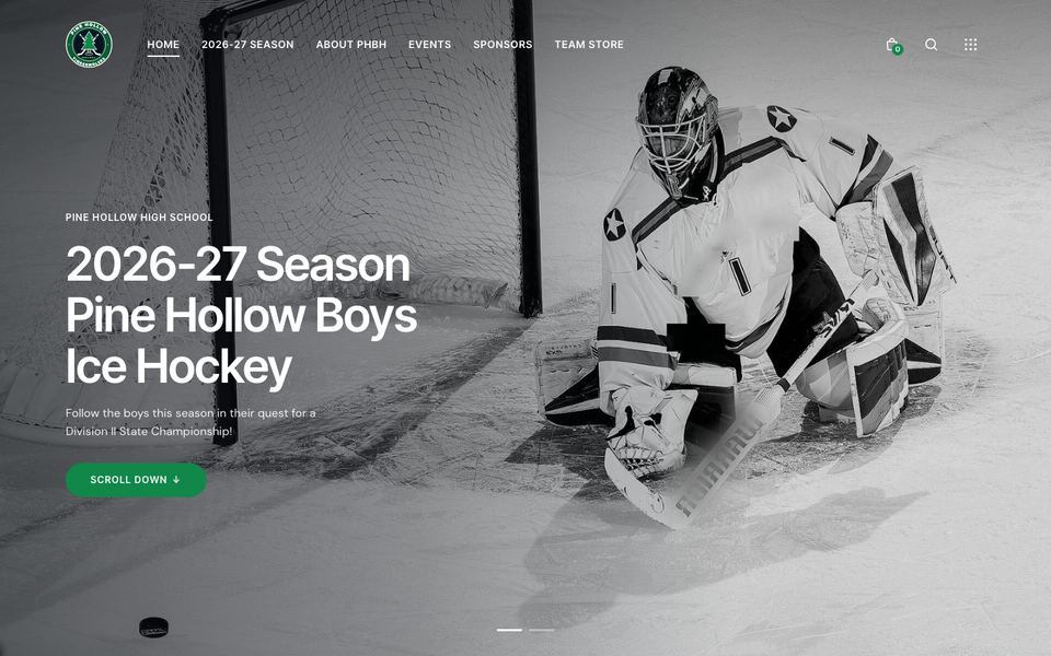 Pine Hollow Timberwolves hockey booster demo site